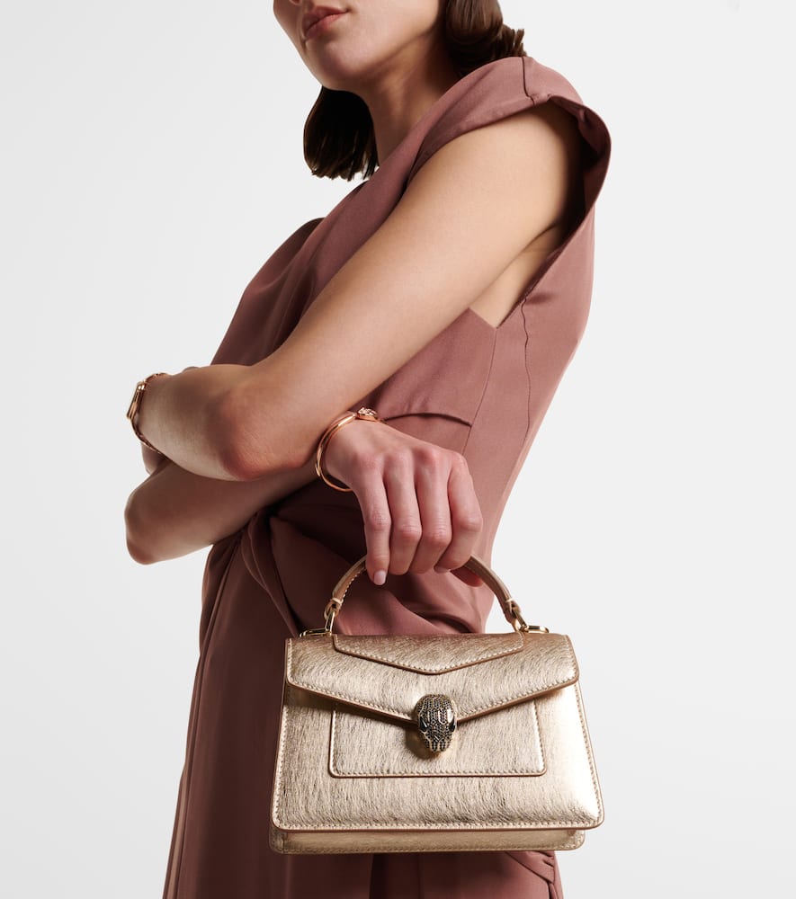 Bvlgari Serpenti Forever Mini leather tote bag