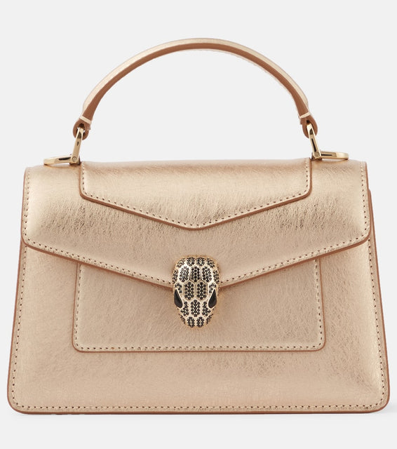 Bvlgari Serpenti Forever Mini leather tote bag. Shop Bvlgari Top-Handle Bags for women now.
