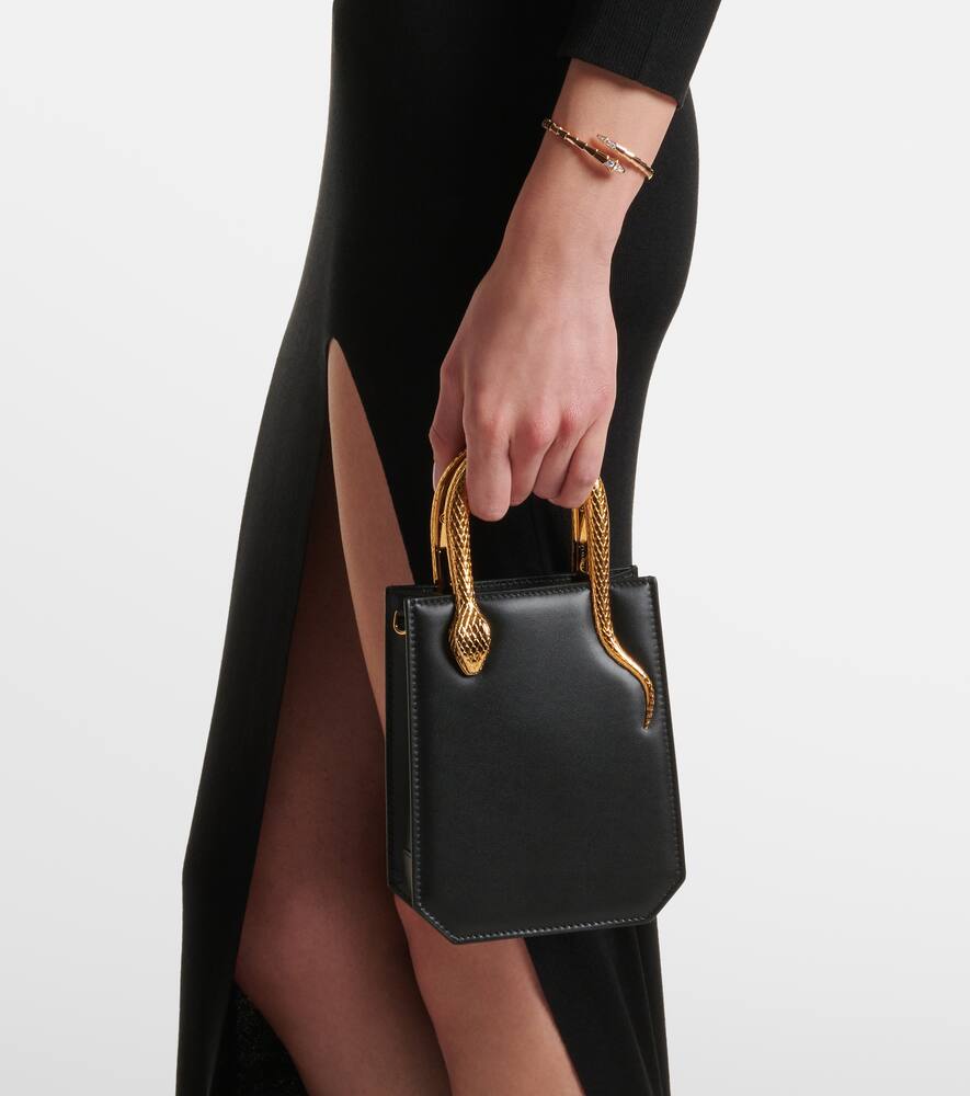 Bvlgari Serpentine Mini leather tote bag