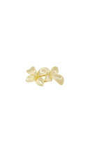 By Adina Eden Double Flower Claw Ring in Metallic Gold
