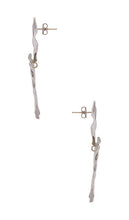 By Adina Eden Fluid Double Disc Earring in Metallic Silver