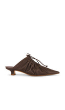 By Malene Birger Masey Heels in Brown | Carafe Closed Toe Mules for Women