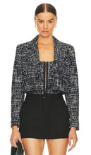 CAMI NYC Ash Tweed Jacket in Navy - Veste en tweed Ash CAMI NYC en bleu marine - CAMI NYC 海军蓝灰花呢夹克 - CAMI NYC Ash Tweed Jacke in Marineblau - CAMI NYC 애쉬 트위드 재킷 네이비 색상 - Giacca CAMI NYC in tweed di cenere in blu scuro