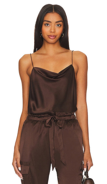 CAMI NYC Axel Bodysuit in Brown - Body Axel CAMI NYC en marron - CAMI NYC Axel 棕色连体衣 - CAMI NYC Axel Body in Braun - CAMI NYC Axel 바디수트 브라운 색상 - Body CAMI NYC Axel in marrone