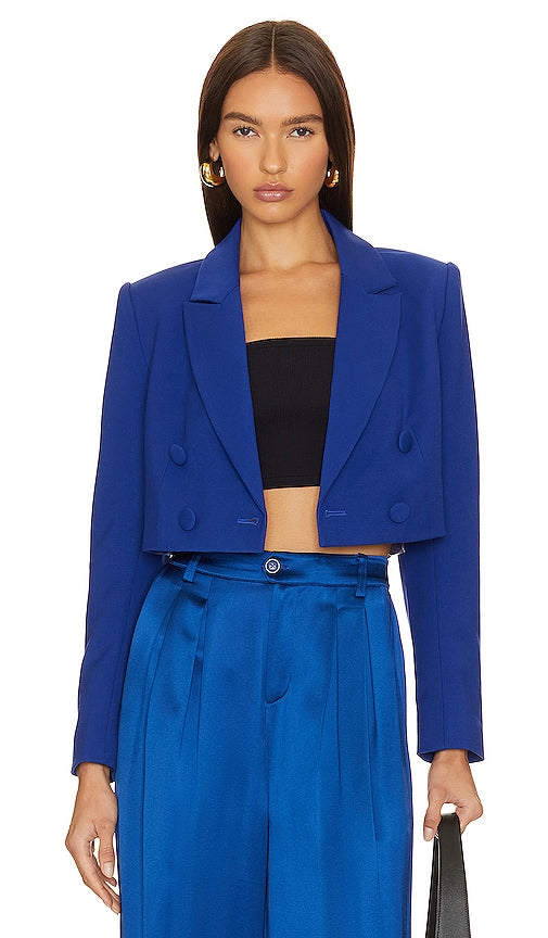 CAMI NYC Brunita Blazer in Blue - Blazer Brunita CAMI NYC en bleu - CAMI NYC Brunita 蓝色西装外套 - CAMI NYC Brunita Blazer in Blau - CAMI NYC Brunita 블레이저 블루 색상 - Blazer Brunita CAMI NYC in blu