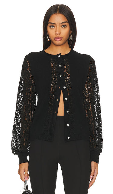 CAMI NYC Lita Cardigan in Black - CAMI NYC Cardigan Lita en Noir - CAMI NYC Lita 黑色开衫 - CAMI NYC Lita Cardigan in Schwarz - CAMI NYC Lita 가디건블랙 색상 - Cardigan CAMI NYC Lita in nero