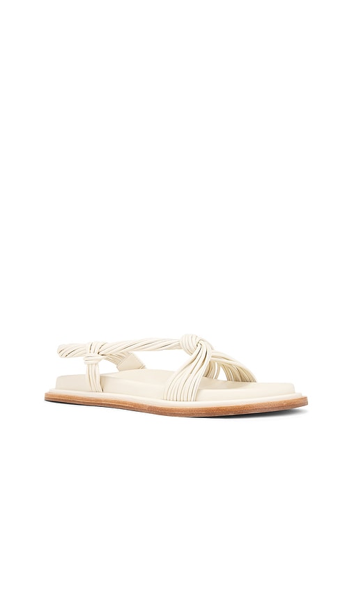 Acler Iverly Knot Sandal in Ivory