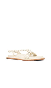 Acler Iverly Knot Sandal in Ivory