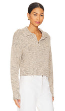 Central Park West Aubree Half Zip Sweater in Beige