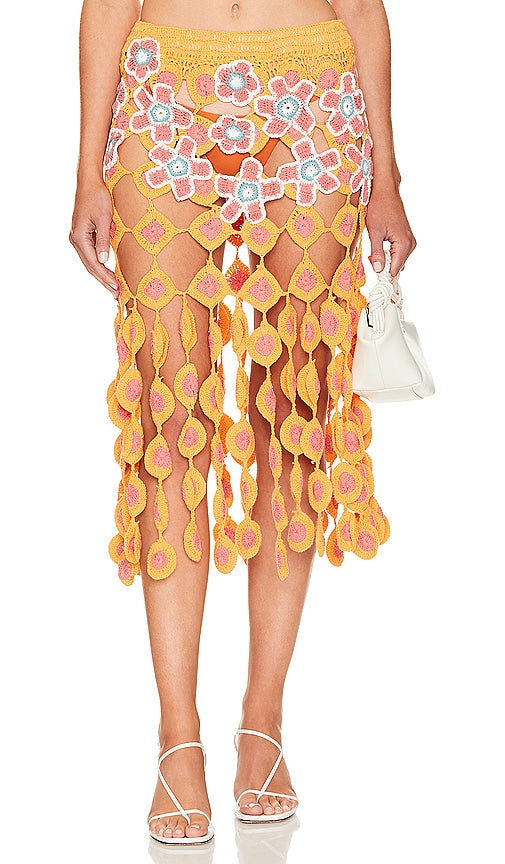 CeliaB Jataka Skirt in Orange
