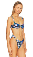 CIN CIN Ariel Ruched Bra Top in Blue