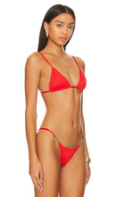 CIN CIN Era Ruched Triangle Top in Red