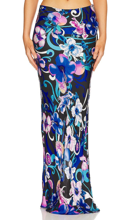 CIN CIN Miami Maxi Skirt in Blue - CIN CIN Miami - Jupe longue en bleu - CIN CIN 蓝色迈阿密长裙 - CIN CIN Miami Maxirock in Blau - CIN CIN 마이애미 맥시 스커트 - CIN CIN Gonna lunga Miami in blu