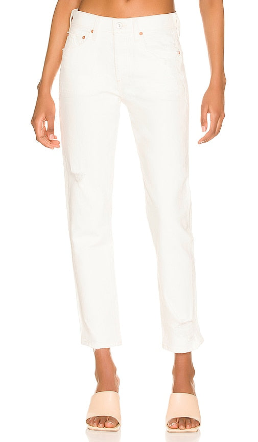 Citizens of Humanity Emerson Slim Boyfriend in White - Citizens of Humanity Emerson Slim Boyfriend en blanc - 人类公民艾默生白衣苗条男友 - Citizens of Humanity Emerson Slim Boyfriend in Weiß - Citizens of Humanity 에머슨 슬림 보이프렌드 화이트 색상 - Cittadini dell'umanità Emerson Slim Boyfriend in bianco