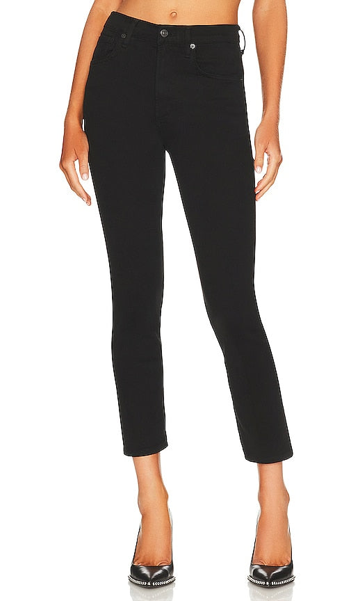 Citizens of Humanity Jolene High Rise Vintage Slim in Black