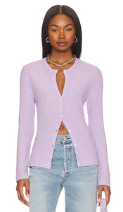 Citizens of Humanity Sadie Cardigan in Lavender - Citoyens de l’humanité Sadie Cardigan en lavande - Citizens of Humanity 薰衣草色 Sadie 羊毛衫 - Citizens of Humanity Sadie Cardigan in Lavendel - Citizens of Humanity 라벤더 새디 카디건 - Cittadini dell'umanità Sadie Cardigan in lavanda