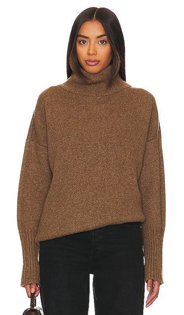 Citizens of Humanity Luca Turtleneck Sweater in Brown - Citizens of Humanity - Pull à col roulé Luca en marron - Citizens of Humanity 棕色高领毛衣 - Citizens of Humanity Luca Rollkragenpullover in Braun - Citizens of Humanity 루카 터틀넥 스웨터 브라운 색상 - Maglione dolcevita Luca di Citizens of Humanity in marrone