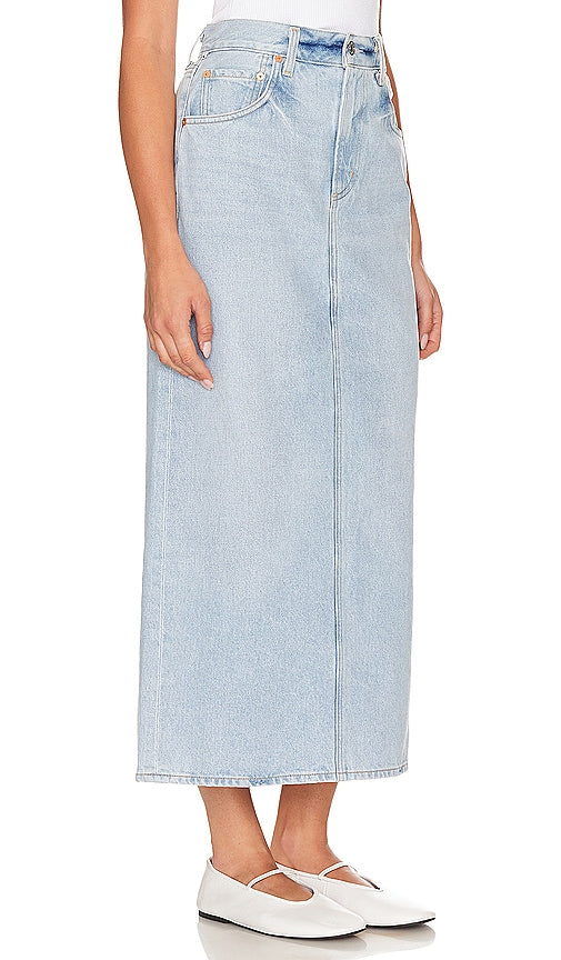 Citizens of Humanity Verona Column Skirt in Blue