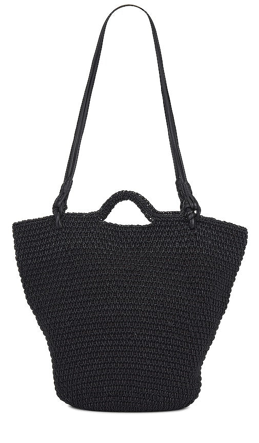 Cleobella Crochet Basket Bag in Black