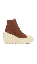 Converse Chuck 70 De Luxe Wedge in Brown | Bear Nap & Miso Glaze Sneaker Boots for Women