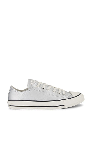 Converse Chuck Taylor All Star Sneaker in Metallic Silver | Silver & Egret Low Top Sneakers for Women