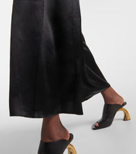 CO Lace-trimmed silk satin slip dress