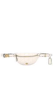 Coach Quilted Pillow Leather Essential Belt Bag in White