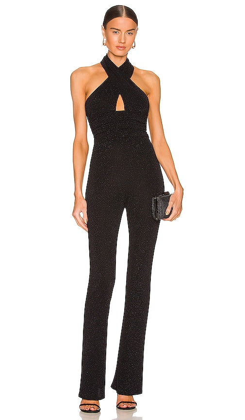 Camila Coelho Emery Jumpsuit in Black - Camila Coelho Combinaison Emery en Noir - Camila Coelho 黑色金刚砂连身裤 - Camila Coelho Emery Jumpsuit in Schwarz - Camila Coelho 에머리 점프수트 - Tuta Camila Coelho Emery in nero