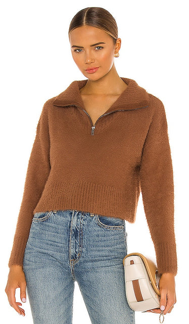 Camila Coelho Jaelyn Pullover in Brown - Camila Coelho Pull Jaelyn en marron - Camila Coelho Jaelyn 棕色套头衫 - Camila Coelho Jaelyn Pullover in Braun - Camila Coelho Jaelyn 풀오버 브라운 색상 - Pullover Camila Coelho Jaelyn in marrone