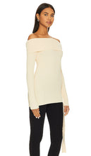 Camila Coelho Paton Off Shoulder Sweater in Ivory