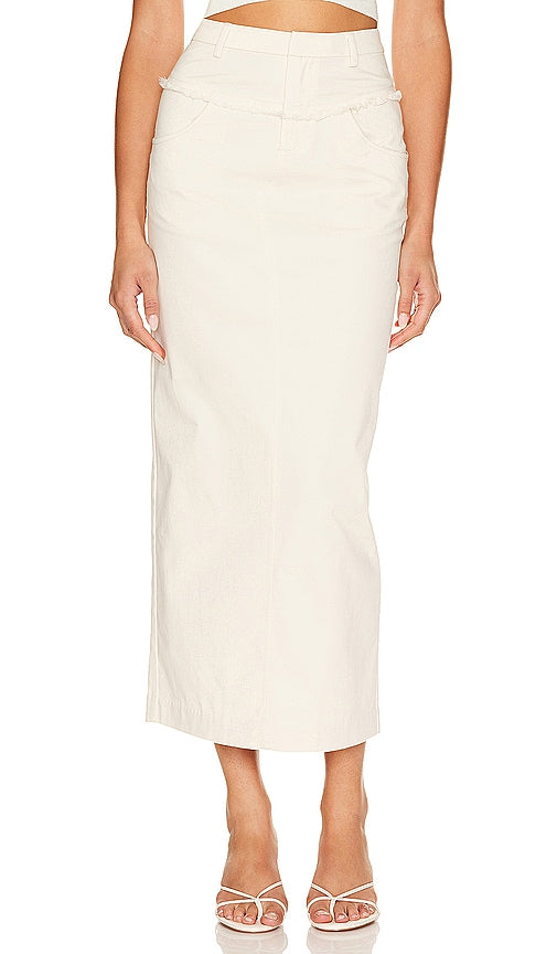 Camila Coelho Brickell Skirt in Cream