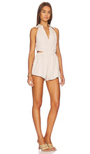Camila Coelho Skyler Romper in Beige