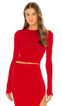 COTTON CITIZEN x REVOLVE Verona Crop Long Sleeve in Red