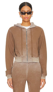 COTTON CITIZEN Milan Zip Hoodie in Beige
