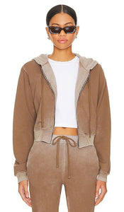 COTTON CITIZEN Milan Zip Hoodie in Beige - COTTON CITIZEN Milan - Sweat à capuche zippé en beige - COTTON CITIZEN 米色 Milan 拉链连帽衫 - COTTON CITIZEN Milan Zip Hoodie in Beige - COTTON CITIZEN 밀란 지퍼 후디 베이지 색상 - Felpa con cappuccio e zip COTTON CITIZEN Milan in beige