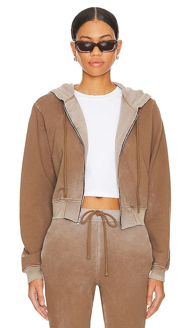 COTTON CITIZEN Milan Zip Hoodie in Beige - COTTON CITIZEN Milan - Sweat à capuche zippé en beige - COTTON CITIZEN 米色 Milan 拉链连帽衫 - COTTON CITIZEN Milan Zip Hoodie in Beige - COTTON CITIZEN 밀란 지퍼 후디 베이지 색상 - Felpa con cappuccio e zip COTTON CITIZEN Milan in beige