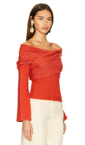 Cult Gaia Akari Top in Burnt Orange