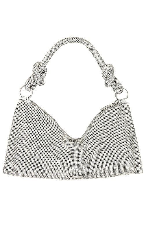 Cult Gaia Hera Nano Shoulder Bag in Metallic Silver