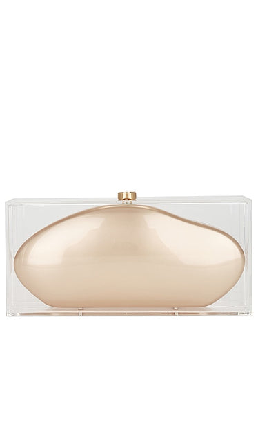 Cult Gaia Annika Clutch in Metallic Bronze