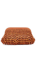 Cult Gaia Nia Clutch in Brown