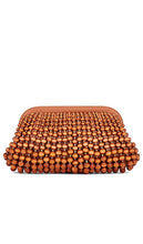 Cult Gaia Nia Clutch in Brown