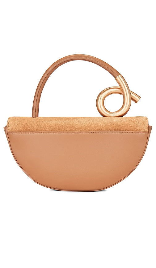 Cult Gaia Azariah Top Handle Bag in Tan
