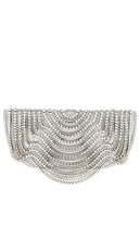 Cult Gaia Lael Clutch in Metallic Silver
