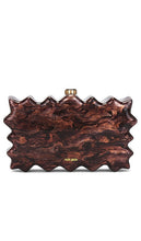 Cult Gaia Paloma Clutch in Brown