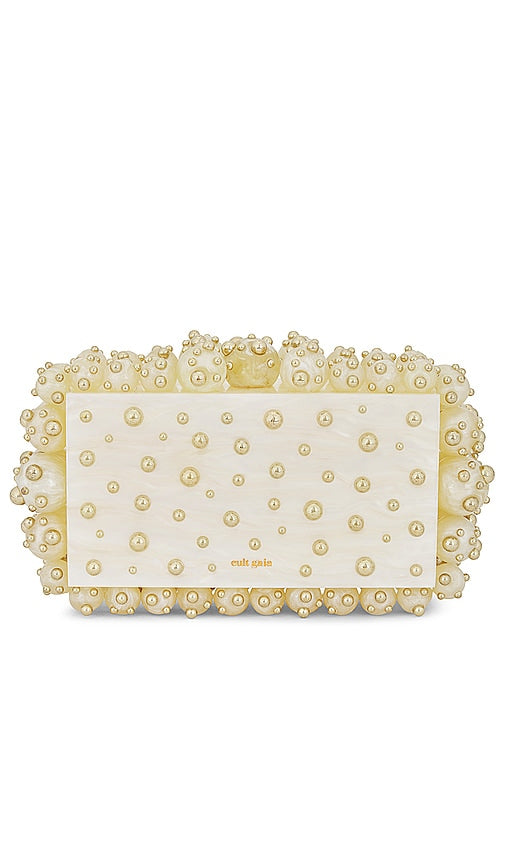 Cult Gaia Eos Clutch in Ivory