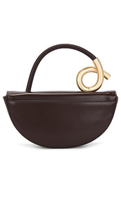 Cult Gaia Azariah Top Handle Bag in Chocolate