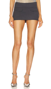CULTNAKED Industry Mini Mini Skort in Grey - Mini-jupe-short CULTNAKED Industry en gris - CULTNAKED Industry Mini 灰色迷你裙裤 - CULTNAKED Industry Mini Mini-Skort in Grau - CULTNAKED Industry Mini 미니 스커트 그레이 색상 - Mini mini gonna CULTNAKED Industry in grigio