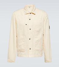 C.P. Company Single-breasted cotton and linen overshirt