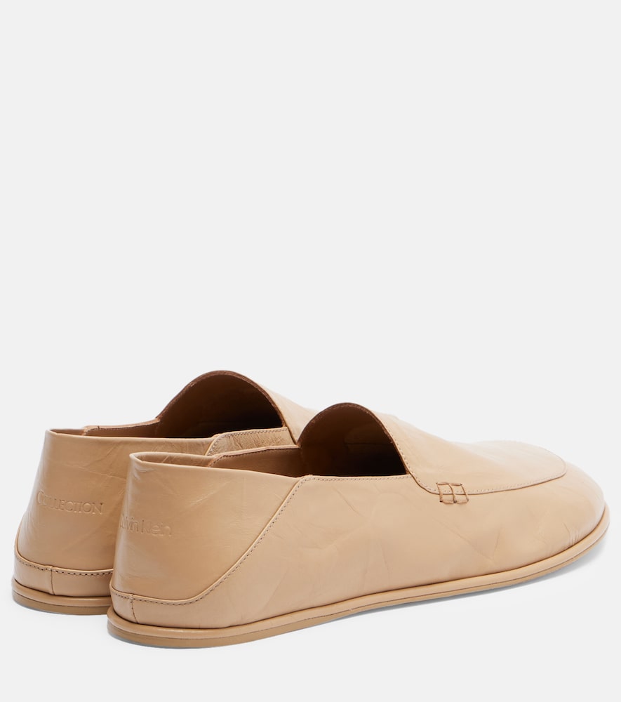 Calvin Klein Collection Vela leather loafers in Beige - Loafers