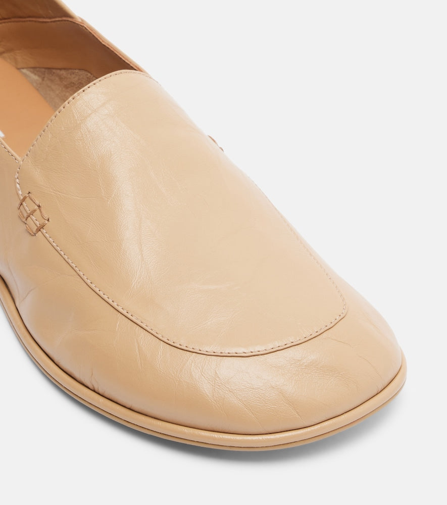 Calvin Klein Collection Vela leather loafers in Beige - Loafers
